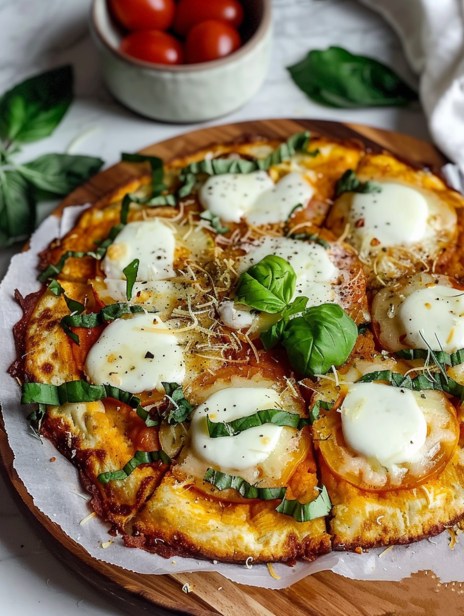 Pizza – Blomkålsbotten Pizza – Blomkålsbotten