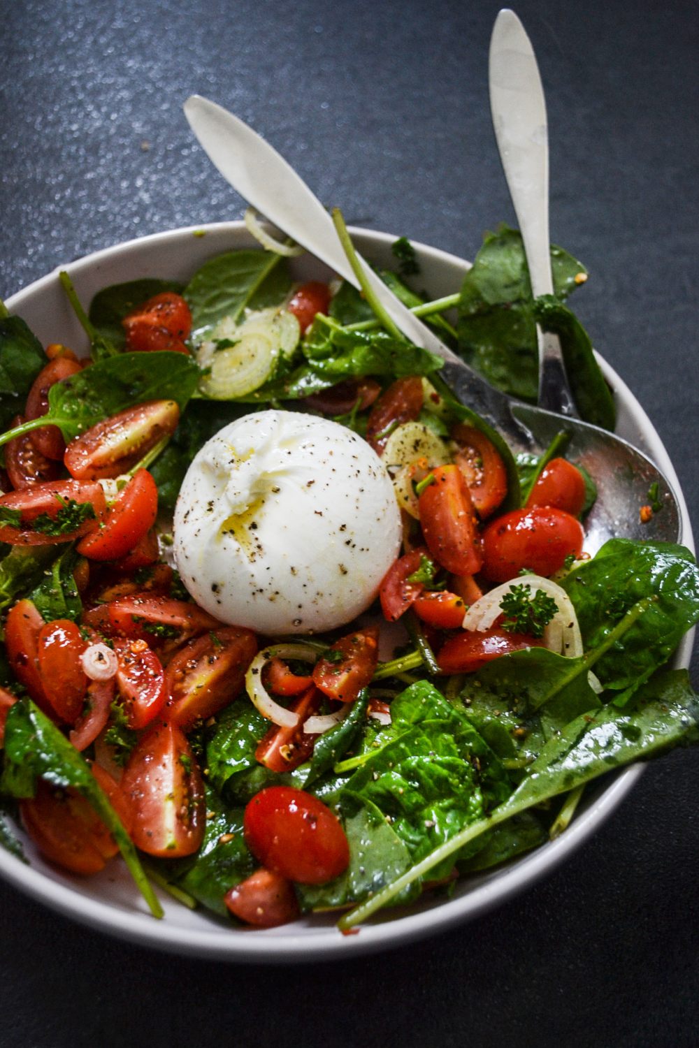 Sallad med burrata