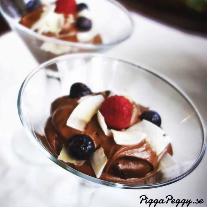 Enkel chokladmousse med mascarpone Enkel chokladmousse med mascarpone